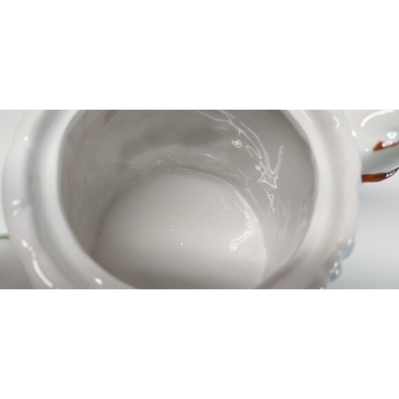 Vintage Ceramic Teapot Garden Fruit Teddy Bear Grapes Apples Collectible Display - Picture 5 of 16